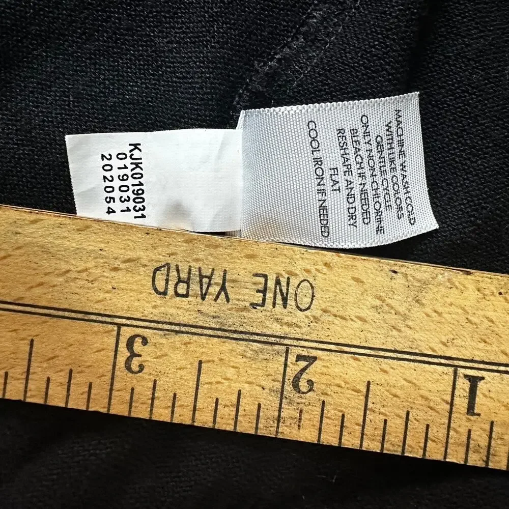 J.JILL Wearever Collection Black Cardigan L Rayon Spandex - Picture 9 of 9